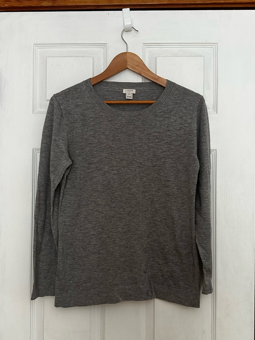 J. Crew Heather Gray Lightweight Sweater